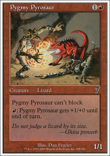 Magic the Gathering: 7th Edition (Base Set) card 208 Pygmy Pyrosaur