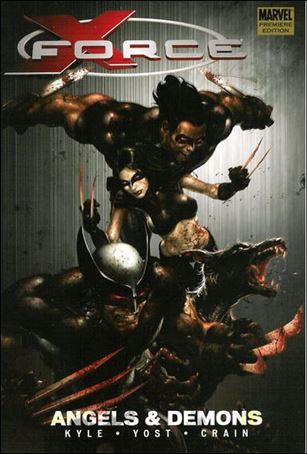 X-Force issue 1-B Angels & Demons - Direct Market Bloody Dust Jacket
