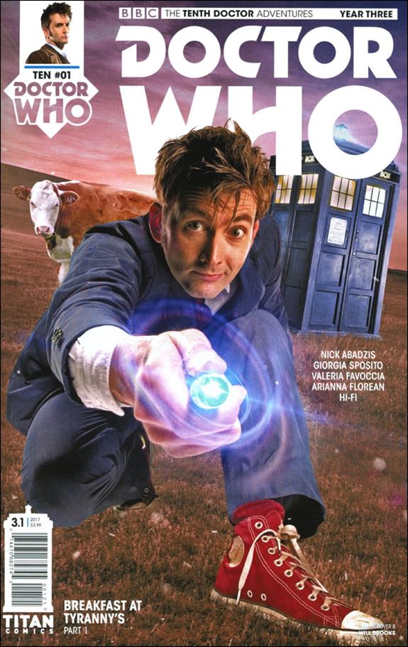 Doctor Who: The Tenth Doctor Year Three issue 1-B Will Brooks Photo Subscription Cover