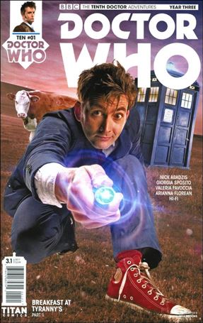 Doctor Who: The Tenth Doctor Year Three issue 1-B Will Brooks Photo Subscription Cover