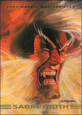1993 Marvel Masterpieces (Base Set) card 28 Sabretooth