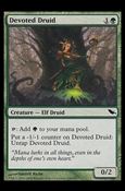 Magic the Gathering: Shadowmoor (Base Set) card 110 Devoted Druid