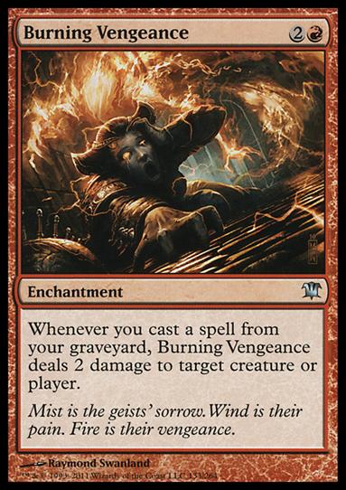 Magic the Gathering: Innistrad (Base Set) card 133 Burning Vengeance