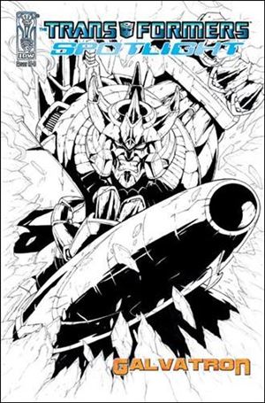 Transformers Spotlight issue nn8-D Galvatron - Guido Guidi Black & White Cover