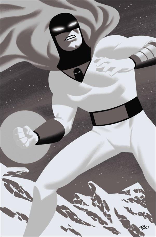 Space Ghost (2024) issue 3-Q Michael Cho 1:30 B&W Virgin Cardstock Cover