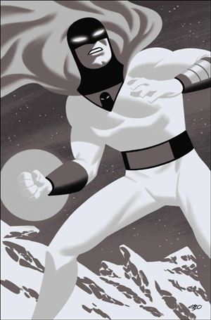 Space Ghost (2024) issue 3-Q Michael Cho 1:30 B&W Virgin Cardstock Cover