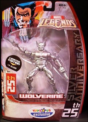 Marvel Legends Exclusives figure 4 Silver Wolverine (Toys R Us Exclusive) 1/25000