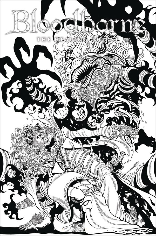 Bloodborne issue 5-D Tradd Moore Black & White Cover