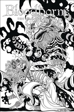 Bloodborne issue 5-D Tradd Moore Black & White Cover