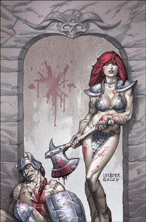 Red Sonja (2023) issue 18-H Joseph Michael Linsner Virgin 1:15 Cardstock Cover