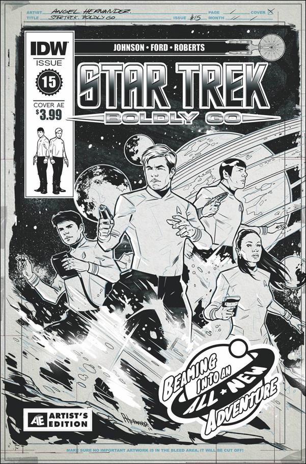 Star Trek: Boldly Go issue 15-B Angel Hernandez Artist's Edition Cover