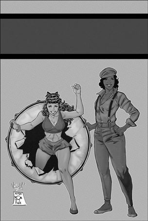 Bettie Page (2020) issue 4-O Vincenzo Federici 1:35 B&W Virgin Cover