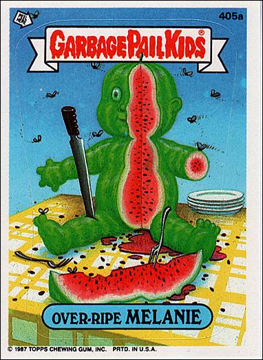 Garbage Pail Kids: Series 10 (Base Set) card 405a Over-Ripe Melanie