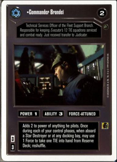 Star Wars: Dagobah Revised (Base Set) card 8 Commander Brandei