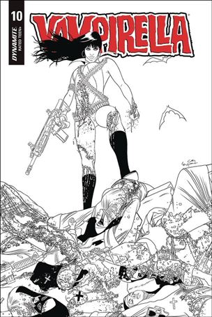 Vampirella (2019) issue 10-M Ergun Gunduz 1:20 Black & White Cover