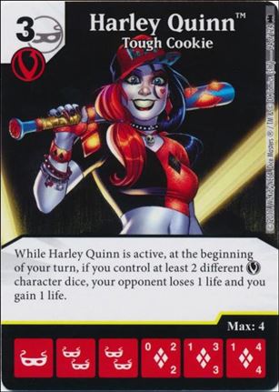 DC Comics Dice Masters Batman card 94 Harley Quinn: Tough Cookie