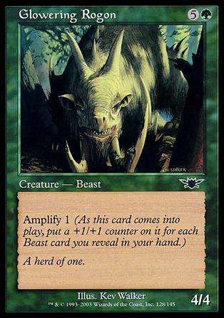 Magic the Gathering: Legions (Base Set) card 128 Glowering Rogon