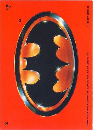 Batman: Series 1 (Sticker Subset) card 2
