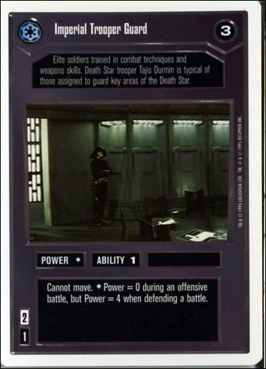 Star Wars: Premiere Unlimited (Base Set) card 34 Imperial Trooper Guard