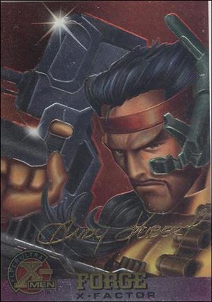 1996 Fleer Ultra X-Men All Chromium (Gold Signature Parallel Base Set) card 14 Forge
