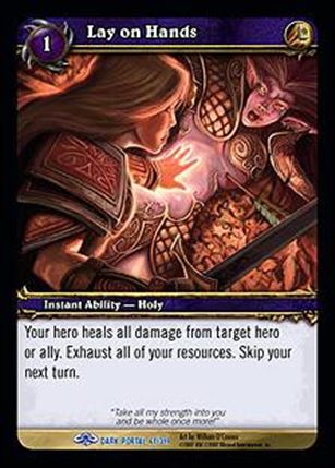 World of Warcraft: Through the Dark Portal (Base Set) card 61 Lay on Hands
