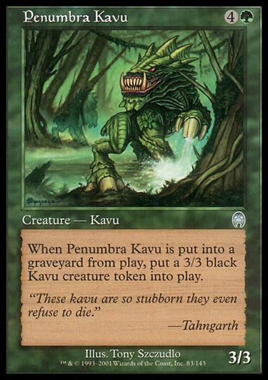 Magic the Gathering: Apocalypse (Base Set) card 83 Penumbra Kavu