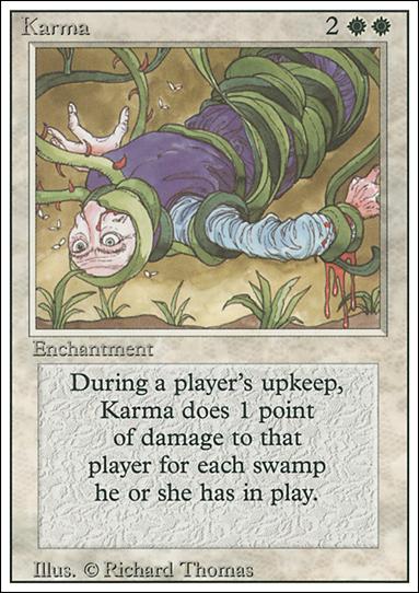 Magic the Gathering: Revised (Base Set) card 26 Karma