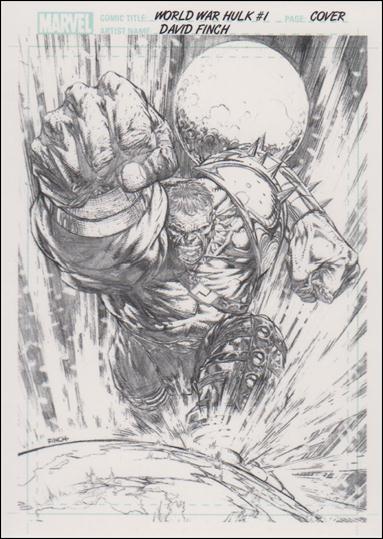 Marvel Universe 2011 (Artist Draft Subset) card AD4 World War Hulk #1