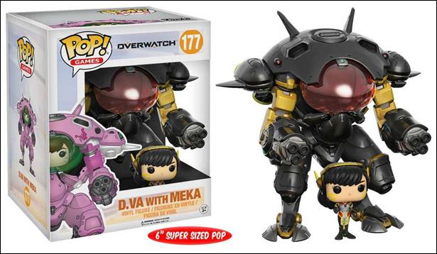 POP! Games figure 177-B D.Va with MEKA (Carbon-Fiber)