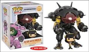 POP! Games figure 177-B D.Va with MEKA (Carbon-Fiber)