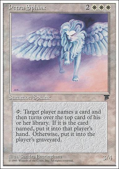 Magic the Gathering: Chronicles (Base Set) card 10 Petra Sphinx