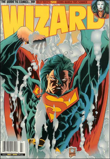 Wizard: The Guide to Comics issue 59-B Joe Quesada Superman Cover