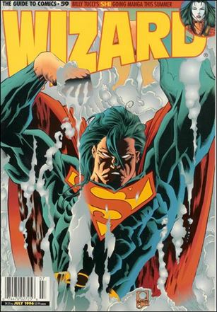 Wizard: The Guide to Comics issue 59-B Joe Quesada Superman Cover
