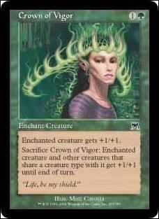 Magic the Gathering: Onslaught (Base Set) card 253 Crown of Vigor