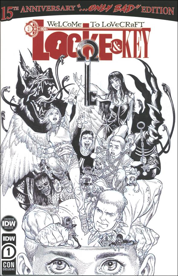 Locke & Key 15th Anniversary-Only Bad Edition issue 1-H Gabriel Rodriguez B&W SDCC 2023 Cover