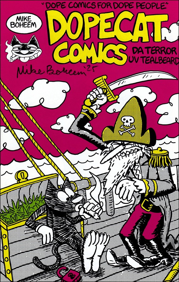 Dopecat Comics "Ride Da Purple Dragon" issue nn-B Mike Boheem "DA Terror Uv Tealbeard" Cover 1/100