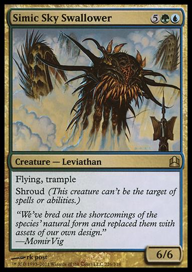 Magic the Gathering: Commander (Base Set) card 226 Simic Sky Swallower