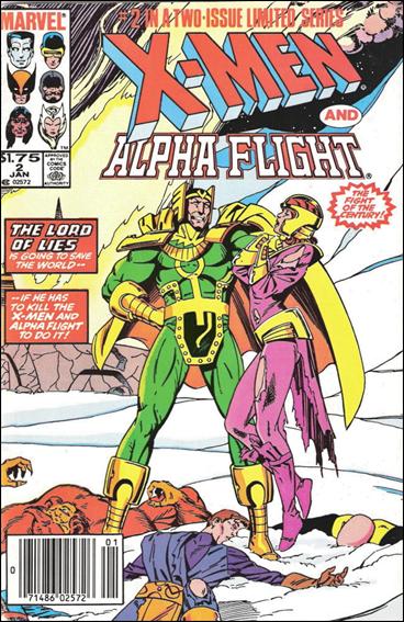 X-Men/Alpha Flight (1985) issue 2-B Canadian Price Cover