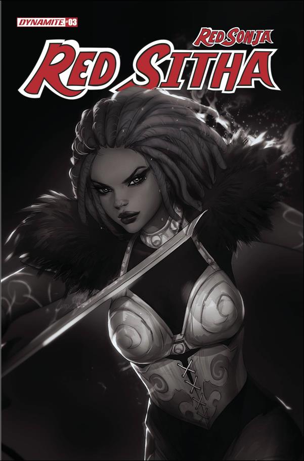 Red Sonja: Red Sitha issue 3-L Leirix Li 1:15 Black & White Cover