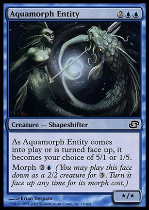 Magic the Gathering: Planar Chaos (Base Set) card 33 Aquamorph Entity
