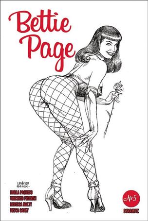 Bettie Page (2020) issue 5-N Joseph Michael Linsner 1:35 Black & White Cover