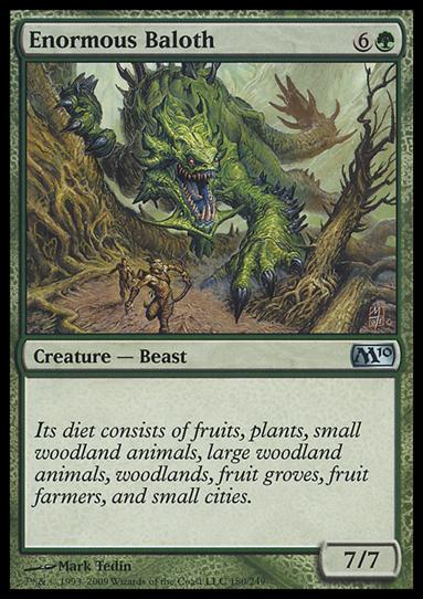 Magic the Gathering: 2010 Core Set (Base Set) card 180 Enormous Baloth