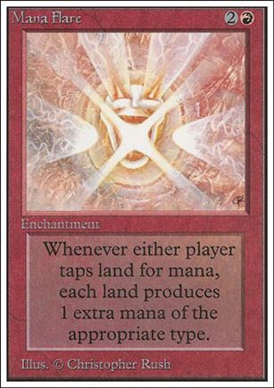 Magic the Gathering: Unlimited (Base Set) card 163 Mana Flare