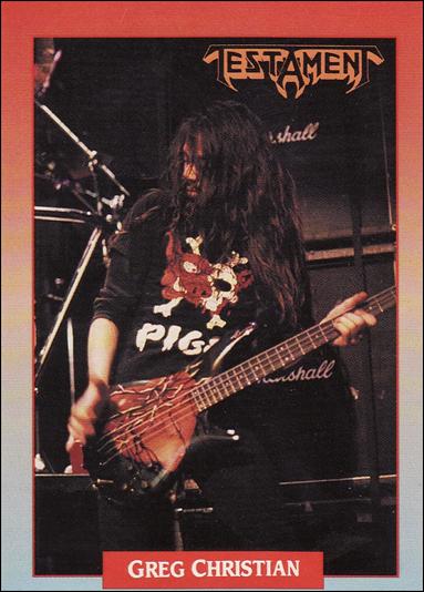 Rock Cards (Base Set) card 32 Greg Christian