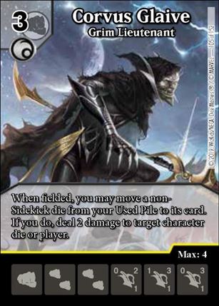 Marvel Dice Masters  Avengers Infinity Gauntlet card 105 Corvus Glaive: Grim Lieutenant 