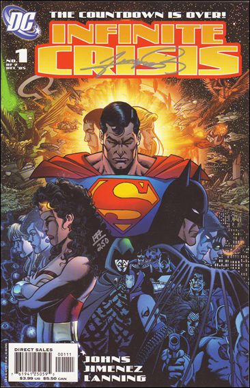 Infinite Crisis issue 1-E DF George Perez Cover (Signed by Perez) 1/250