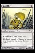Magic the Gathering: Mirrodin (Base Set) card 180 Gold Myr