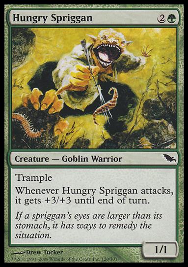 Magic the Gathering: Shadowmoor (Base Set) card 120 Hunry Spriggan