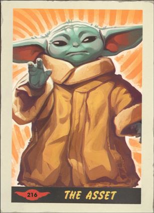 Star Wars Insider issue 216-D Grogu Trading Card FOC Cover