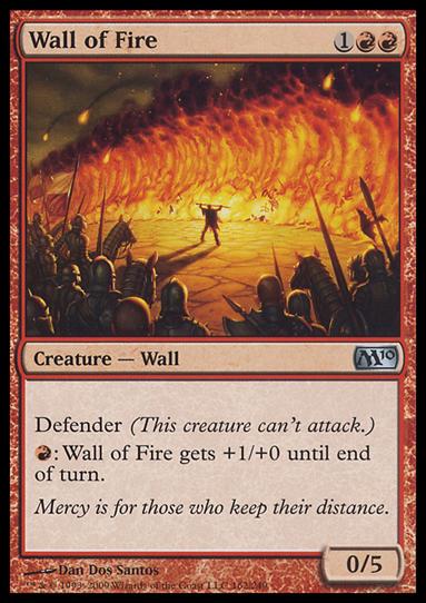 Magic the Gathering: 2010 Core Set (Base Set) card 162 Wall of Fire